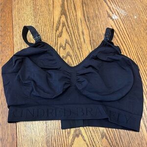 Kindred Bravely Midnight Black Nursing Bra